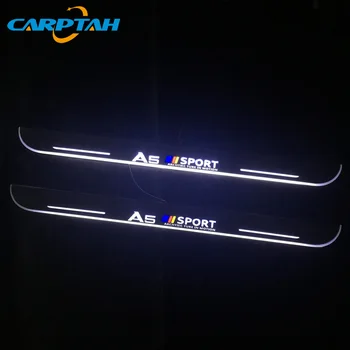 Carptah Trim Pedal LED Avto Svetlobe Vrata Polico Izvažajo Ploščo Poti Dinamične Darkice Dobrodošli luči Za Audi A5 S5 RS5 4door 2012-