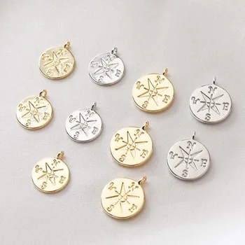 6PCS čarobne gumbe za nakit, izdelava 14k Zlato Prevlečeno Star Ogrlico, Obesek Ugotovitve DIY Dobave Orodja Komponente, Pribor