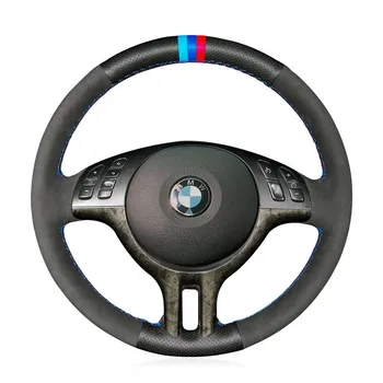 DIY Strani Perforirano Usnje, usnjeni Volan M-barvni Šivi Kritje Za BMW E39 E46 2000-2005/X5 E53 2000-2001