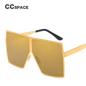 46801 Kovinski Okvir Prevelik Kvadratnih sončna Očala CCSPACE Moški Ženske blagovne Znamke Očala Modni Oblikovalec Moški Ženski Odtenki