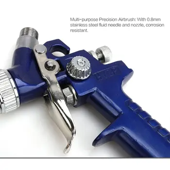 Strokovno HVLP Zraka Spray Pištolo Barve Škropilnica 120ml Teža Krme Airbrush Komplet Avtomobila, Pohištva, Slikarstva, Orodje za Brizganje