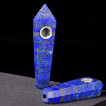 1PC Naravne Crystal Lapis Lazuli Kristalno Carving Palico Pipeto Quartz Crystal Zdravilno Energijo z Meditacijo