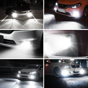AUXITO 2x H11 H8 H10 LED meglenke 9005 9006 HB3 HB4 Avto Žarnice DRL za Hyundai Solaris Tucson Sonata Santa Fe Elantra Getz Verna