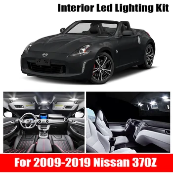 7x Canbus Napak LED Notranja Luč Kit Paket za 2009-2019 Nissan 370Z Avto Dodatki Zemljevid Dome Trunk Licenco Svetlobe