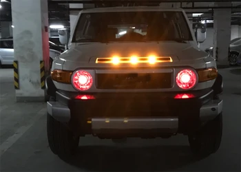 Za Toyota FJ Cruiser 2008 2018 Avto Sprednja Maska Rumena LED Luči Pokrov luči Lučka Diy Avto dodatki