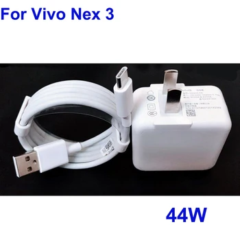 Original Za Vivo nex 3 USB Tip-C 44W Ultra Hitro Flash Polnjenje Hitro Polnjenje, Polnilnik, Kabel USB-C Cabel Za Vivo nex3
