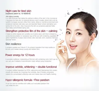MIZON Noč Popravila Seruming Ampul 30ml Beljenje Kože Bistvo Ampul Anti-Aging Akne, Skrči Pore Hidratacija Koreja Kozmetika