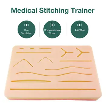 Medicinske Kože Šivanje Kirurški Komplet Usposabljanje Pad Šivanje Usposabljanje Komplet za Šivanje Pad Travme, Pribor za Prakso in Usposabljanje za Uporabo