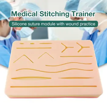 Medicinske Kože Šivanje Kirurški Komplet Usposabljanje Pad Šivanje Usposabljanje Komplet za Šivanje Pad Travme, Pribor za Prakso in Usposabljanje za Uporabo