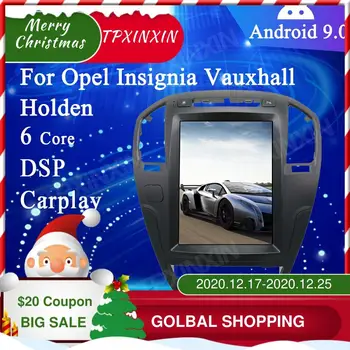 4+128GB Android 9.0 Za Opel Insignia Vauxhall Holden CD300 Avto DVD Predvajalnik, GPS Navigacija Vodja Enote Auto Radio Predvajalnik