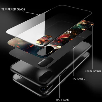 WayV Kaljeno Steklo Telefon Kritje velja Za Samsung Galaxy S7 rob S8 Opomba 8 9 10 Plus A10 20 30 40 50 60 70