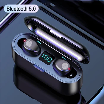 Brezžične Slušalke Bluetooth 5.0 Slušalke 2200mAh Polnjenje Box TWS Stereo Šport Nepremočljiva Čepkov Slušalke Z Mikrofonom