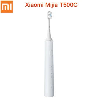 Original Xiaomi Mijia Zvočni Val Električna zobna ščetka T500C z Škatla za Shranjevanje IPX7 Vodotesno Brezžično Polnjenje Globoko Čiščenje