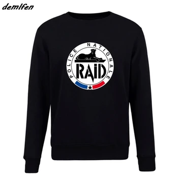 Nova Moda VFA94 Mogočni Shrikes GIGN Elite RAID francoska Policija Posebne hoodie Moški pulover Runo Suknjič Majica Harajuku