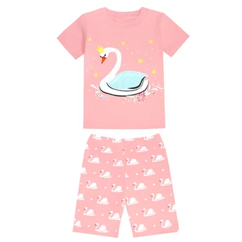 TINOLULING Otrok Kompleti Oblačil Metulj Swan Slog Za Baby Dekleta Šport Obleke Otroci 2pcs Oblačila, ki Fantje Pižamo Pijamas