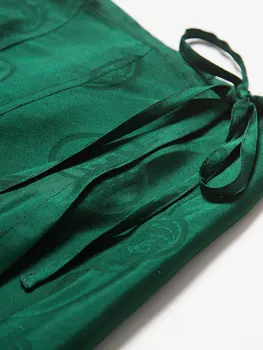 Težka svila Svila Novih Umetniških Krilo Barva Slim Midi A - line Oblačenja za Ženske