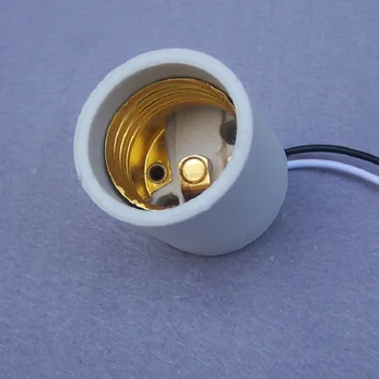 10 kosov/veliko CE odobritev E27lampholder Vtičnico znanja določi imetnik z 0.5mm2 30 cm/40 cm/50 cm M10 ravno nosilec za razsvetljavo pribor