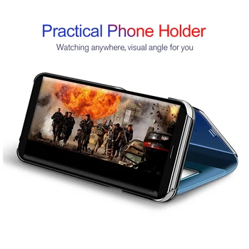 360 Ogledalo Flip Primeru Telefon Za Huawei Honor 10X Lite 10i 10 20 Svetlobe 9X Pro Jasno Nazaj Zajema Na Xonor X10 10 x Lite Oklep