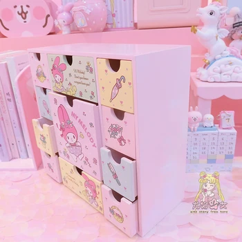 Japonski Anime Melodijo Lesene Škatle pakiranje škatle za nakit, bonboniera majhne pločevinke, škatle za shranjevanje kovancev uhani šatulji