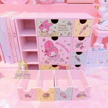 Japonski Anime Melodijo Lesene Škatle pakiranje škatle za nakit, bonboniera majhne pločevinke, škatle za shranjevanje kovancev uhani šatulji