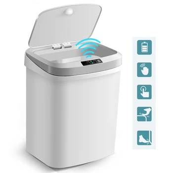 15L Dom Inteligentne Smeti Lahko Samodejno Indukcijski Električni posode za Odpadke Kick Sod Baterije Različica Smeti