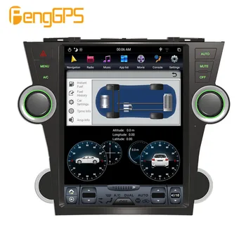 Za Toyota Highlander Android Radio 2007 - 2013 Večpredstavnostna Avto Auto Stereo Audio Player, Kasetofon, Diktafon Tesla GPS Navi enota