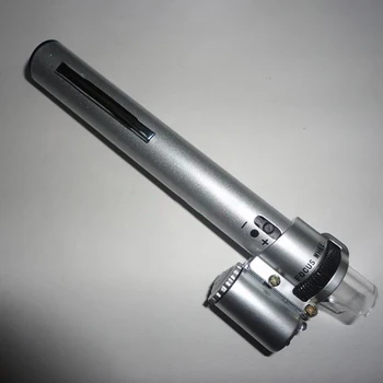 Pero Tip Mini Elektronski Mikroskop 100X Lučka LED Magnifier Prenosni Izobraževanje/Vrt/Vezje Loupe Orodja