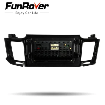 Funrover 2.5 D+IPS avto multimedia player android 9.0 2 din dvd Za Toyota RAV4 2013-17 stereo avto radio, gps navigacija