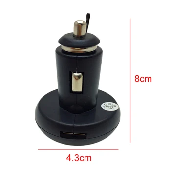 12V/24V Temperature Merilnik Voltmeter 3 v 1 Digitalni LED Avto Voltmeter Termometer Auto Avto Polnilnik USB