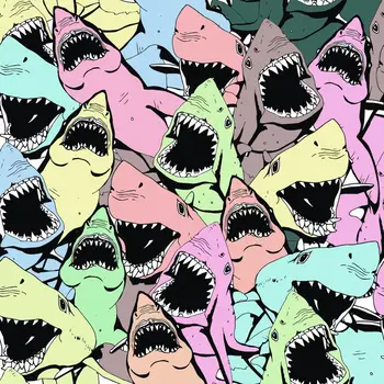 DABOXIBO Shark Ozadju Jasno Znamk Plesni DIY Scrapbooking Kartic, zaradi Česar Okrasite Obrti 2020 NOV Prihod