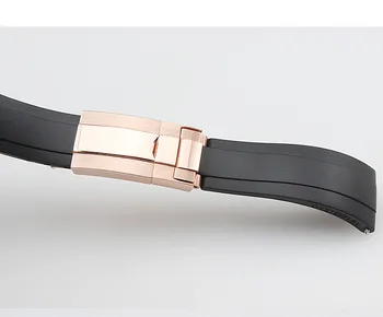 Ure Watchband Silikonske Gume Pasovih za Rolex Ostrig Tip Stalnem Gibanju/ Cosmometer Ditonna Series 20 mm Silikonski Trak