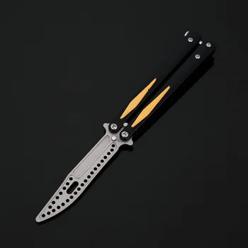Zložljivi Metulj nož nosijo CSGO metulj V Nož trener igra usposabljanje orodje folding nož Aluminij zlitine Ročaj