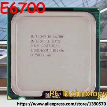 Original Intel Pentium Dual-Core CPU E6700 3.20 GHz, 2M 1066 LGA775 procesor ladja v roku 1 dan test dobro