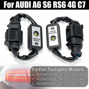 1 Par Dinamičen Zavoj Kazalnik Signala LED Luč Add-on Modul Žice Kabel Pas Za AUDI A6 S6 RS6 4G C7 Limuzina