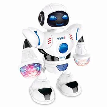 Novo Otroci Elektronski Hoja Ples Robot Igrača z Utripajoče Luči,Glasbe, Utripajoče LED Luči Hoja Igrače