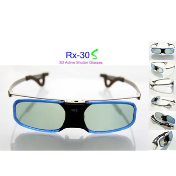 2pcs x 3D DLP Projektor TV Aluminija Aktivnega Zaklopa Očala s Sponko za Myope Za Optoma LG BenQ Acer (RX-30S)