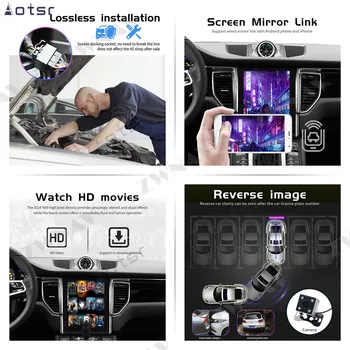 Avto Multimedijski Predvajalnik, Stereo GPS DVD, Radio-Navigacijski sistem Android 9.0 Zaslon za Porsche Macan 2016 2017 2018 2019 2020 ds