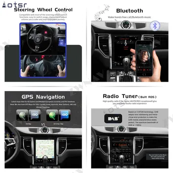 Avto Multimedijski Predvajalnik, Stereo GPS DVD, Radio-Navigacijski sistem Android 9.0 Zaslon za Porsche Macan 2016 2017 2018 2019 2020 ds