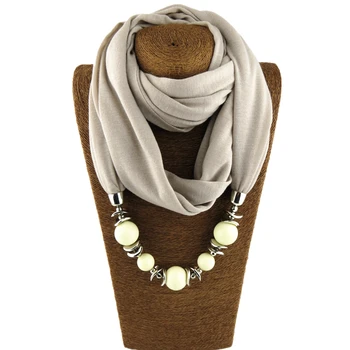 Navaden multicolor modno oblikovanje šal, nakit, ogrlico kroglice obesek za ženske šal brezplačna dostava