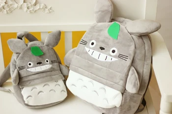 Novi, ki Prihajajo Totoro Plišastih otroška igrača Nahrbtnik Srčkan Mehko Šolsko Torbo za Otroke, Risanka Vrečko za Otroke Fantje Dekleta prijatelji igrače Darila