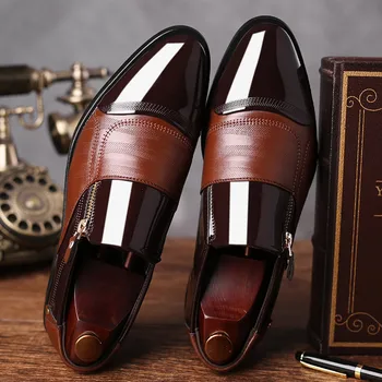 Klasični Poslovni Moške Obleko, Čevlje, Modno Elegantna Formalno Poročni Čevlji Moški Zdrsne Na Urad Oxford Čevlji Za Moške 2020