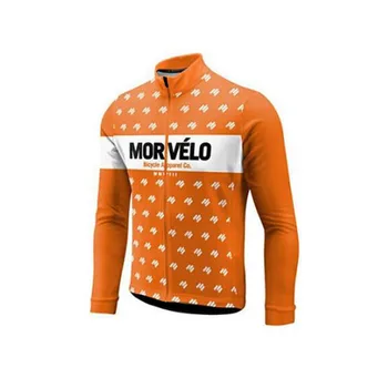 2018 Morvelo Spring Kolesarjenje jersey hlače, hlače z oprsnikom nastavite dolgo Jeseni Cestni kolo, Kolesarska oblačila MTB mallot ropa ciclismo hombre