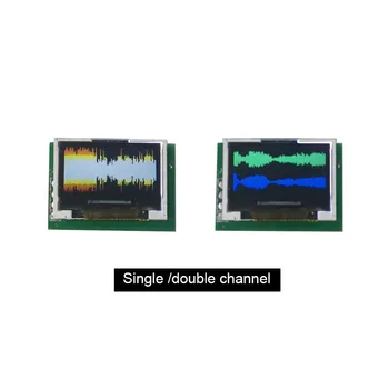 Lusya NOVI MINI 0.96 Palčni OLED Spektra Zaslon Analyzer dual channel Barvni spekter glasbe prikazovalniku G4-002