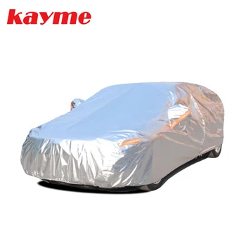 Kayme aluminija Nepremočljiva avto prevleke super za zaščito pred soncem prah, Dež avto zajemajo celotno univerzalni auto suv zaščitnih za vw toyota