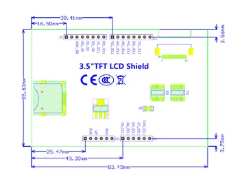 Nov LCD modul, 3,5-palčni TFT LCD zaslon 3.5 