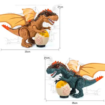 Juguetes Par Elektronski Otrok Igrača 3D Dinozaver Baterija Polnjenje Simulacije T-Rex Dino Za Otroka Hišne Igranje Igrača Xmas Darila