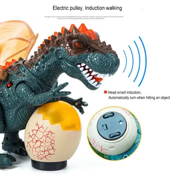 Juguetes Par Elektronski Otrok Igrača 3D Dinozaver Baterija Polnjenje Simulacije T-Rex Dino Za Otroka Hišne Igranje Igrača Xmas Darila