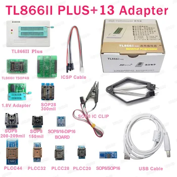 Prvotne XGECU V9.00 Najnovejši TL866II Plus +24 Adapterji,najboljše kakovosti MiniPro DIY Komplet TL866A TL866CS Podporo 10000+ ICs bios