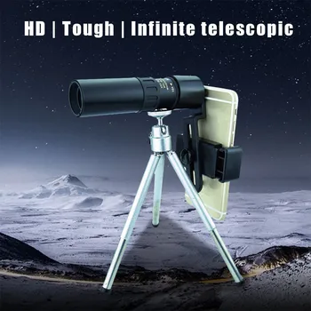 4K 10-300X40mm Super Telefoto Zoom Oko Teleskop Prenosni Za Kampiranje Razširljive zoom nepremočljiva strokovno HD Stekla #K