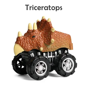 8pcs Potegnite Nazaj Dinozaver Avtomobili, Igrače Dinozaver Roadster Pogodbenice Prednost Igre Dino Igrača Monster Race Go-kart Darila za Rojstni dan Dobave Novih